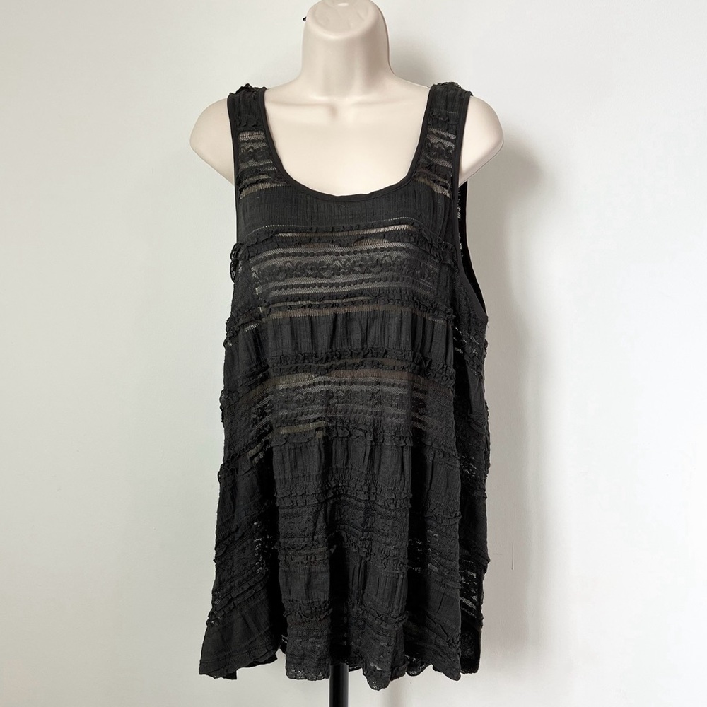 Urban Outfitters Lace Dress Gray‎ Sheer Cover Up Open Back
